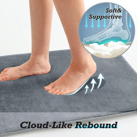 HUXMEYSON machine-washable rug stays plush after washing