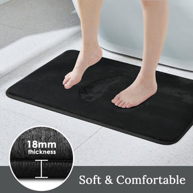 HUXMEYSON memory foam bath rug cushions feet for comfort