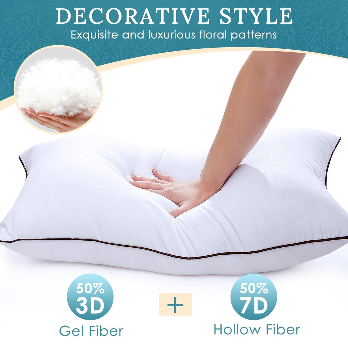 HUXMEYSON queen all-sleeping-positions design supports back, side, and stomach sleepers