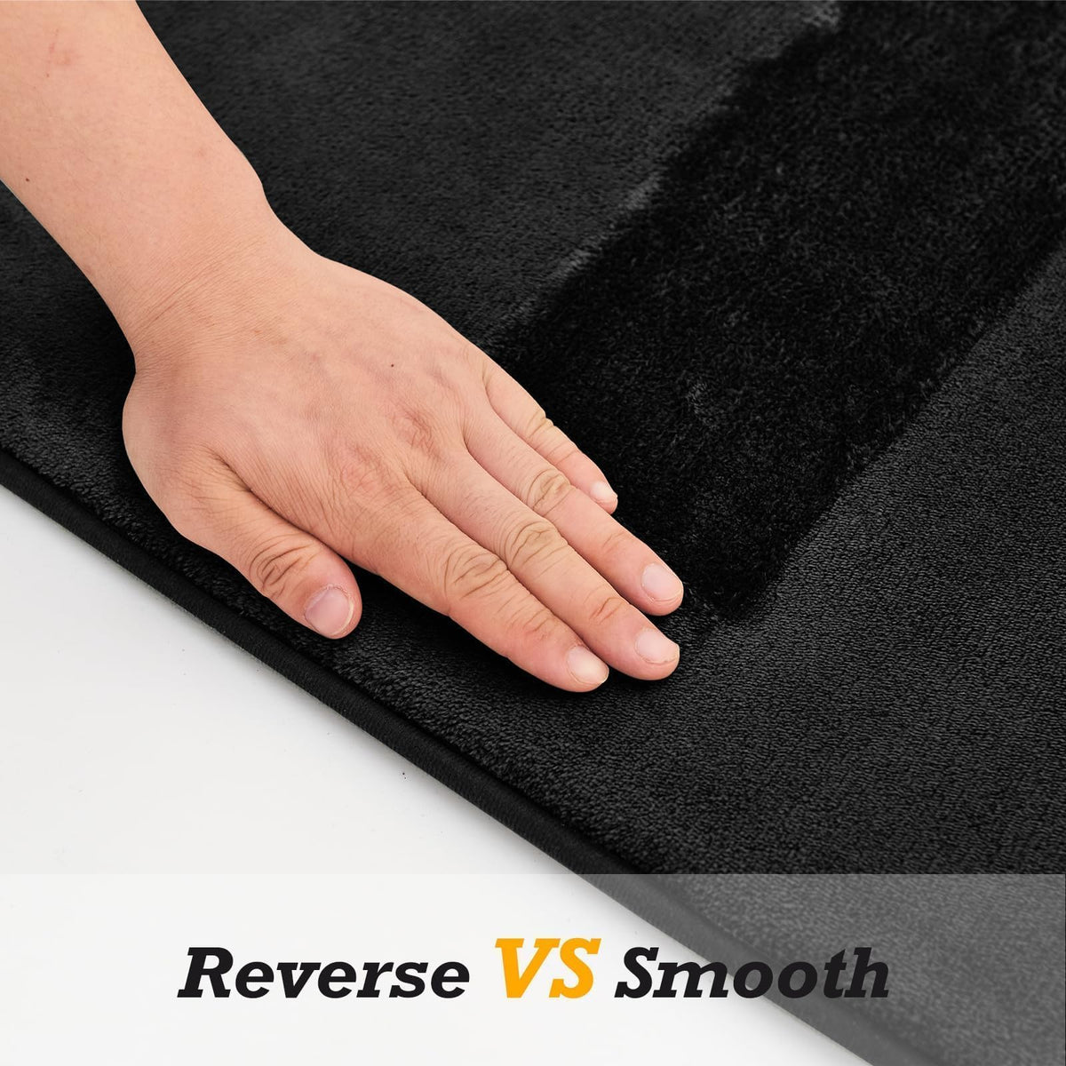 HUXMEYSON quick-dry, cloud-like bath mat enhances post-shower comfort