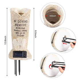 HUYIENO durable cemetery decor for fresh or artificial bouquets