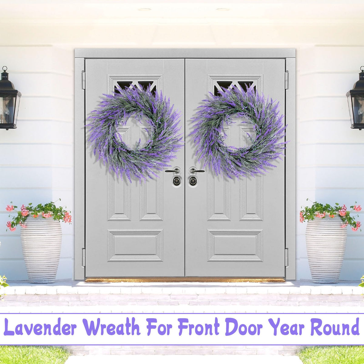 HUZIYAHAN lavender wreath ideal for weddings and special events.