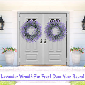 HUZIYAHAN lavender wreath ideal for weddings and special events.