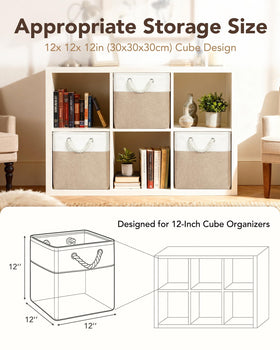 HUZNXVY cube bin folds flat for compact off-season storage.