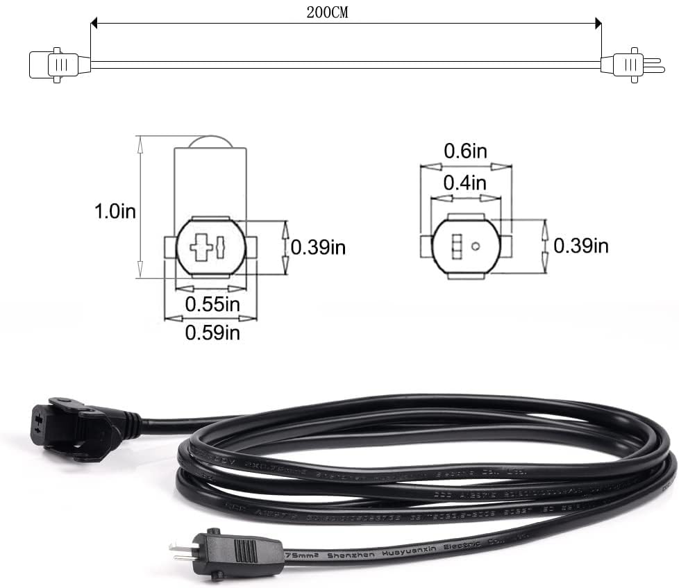 HUZUM packaging contents including power supply cords and warranty