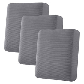 H.VERSAILTEX 3-piece grey cushion slipcover protects sofa cushions with a refreshed look.