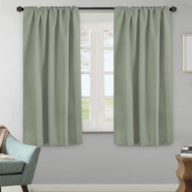 HV-VERSAILTEX light sage panel with back-tab hanging for versatile style and privacy