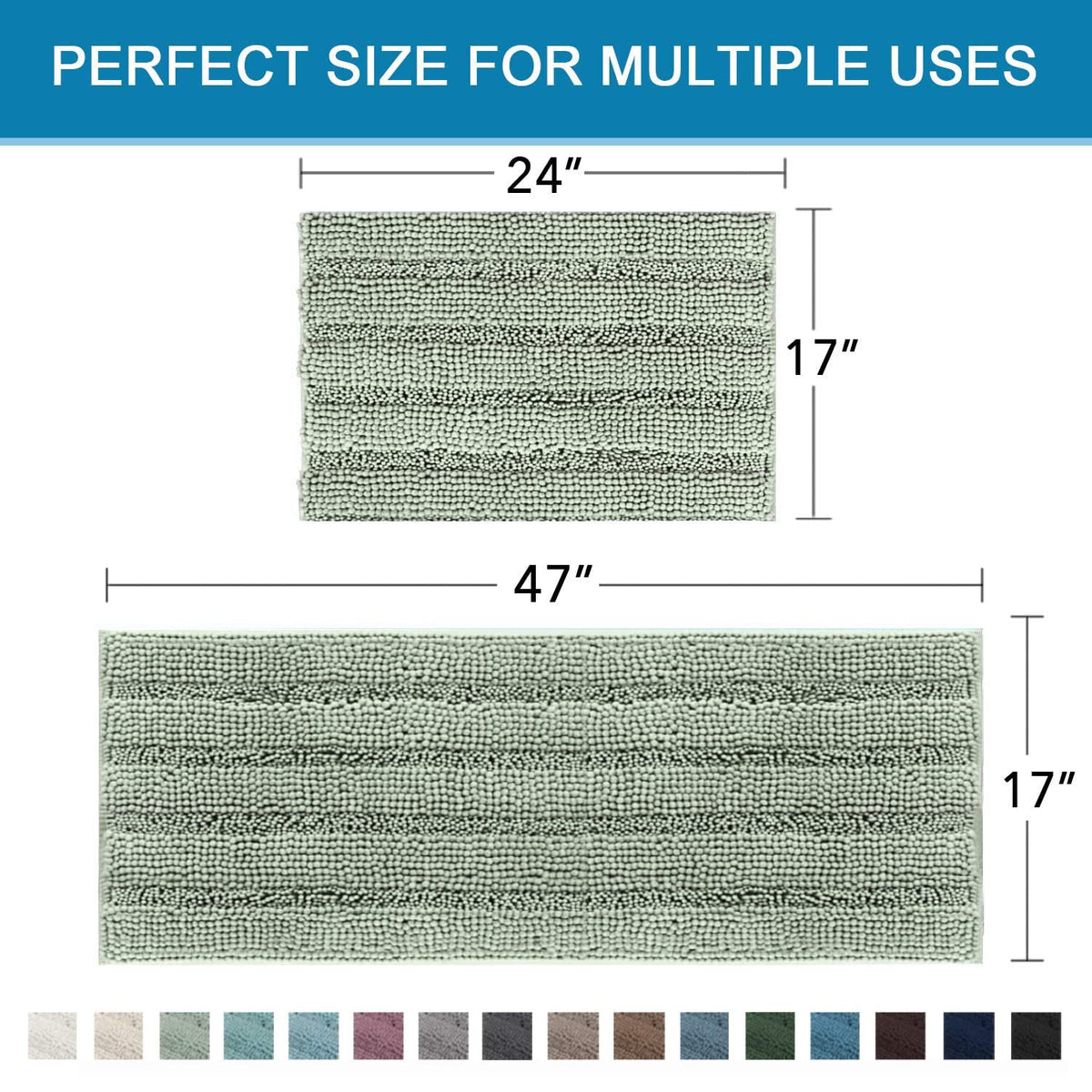 H.VERSAILTEX plush mat; quick-drying and easy to refresh.