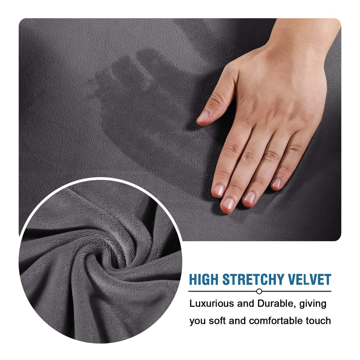 H.VERSAILTEX grey velvet texture refreshes old furniture with depth.