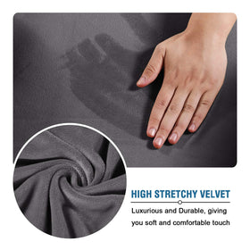 H.VERSAILTEX grey velvet texture refreshes old furniture with depth.