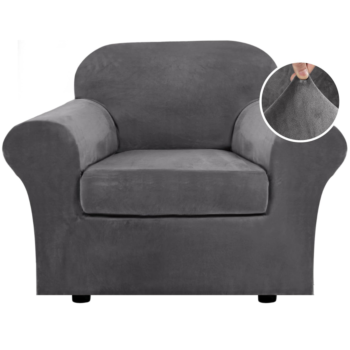 H.VERSAILTEX rich velvet base cover protects furniture with a plush finish.