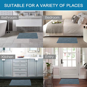 H.VERSAILTEX slip-resistant backing stays put on bathroom floors