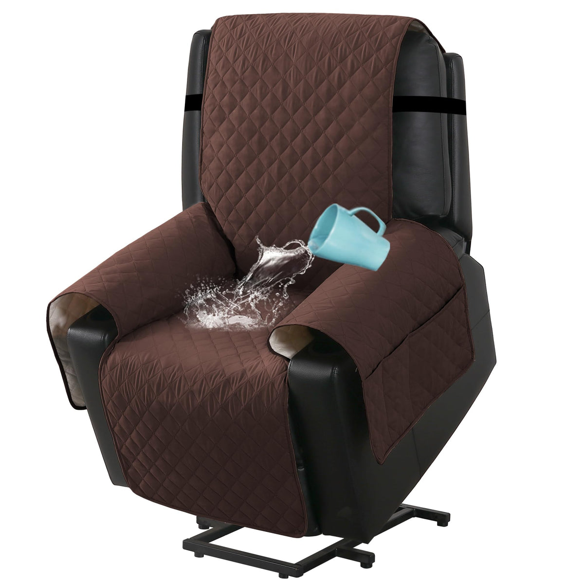 H.VERSAILTEX waterproof lift recliner cover on chair protects against spills