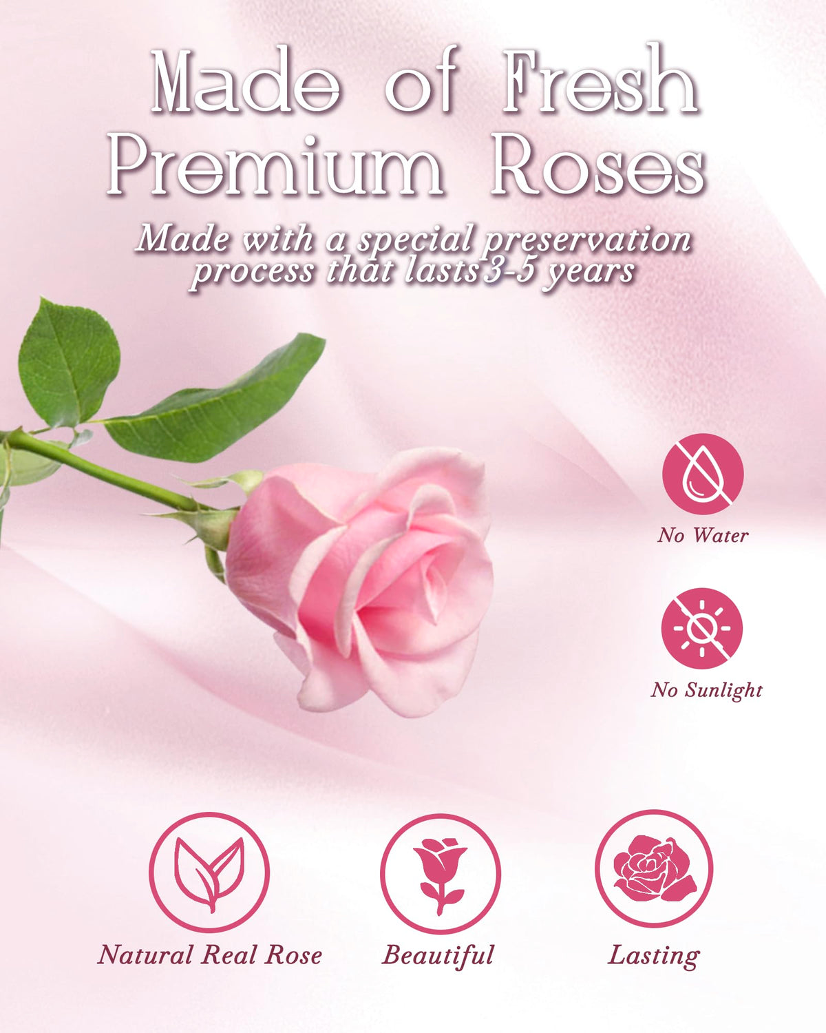 HVY preserved flowers gift for women, suited for birthdays and anniversaries.