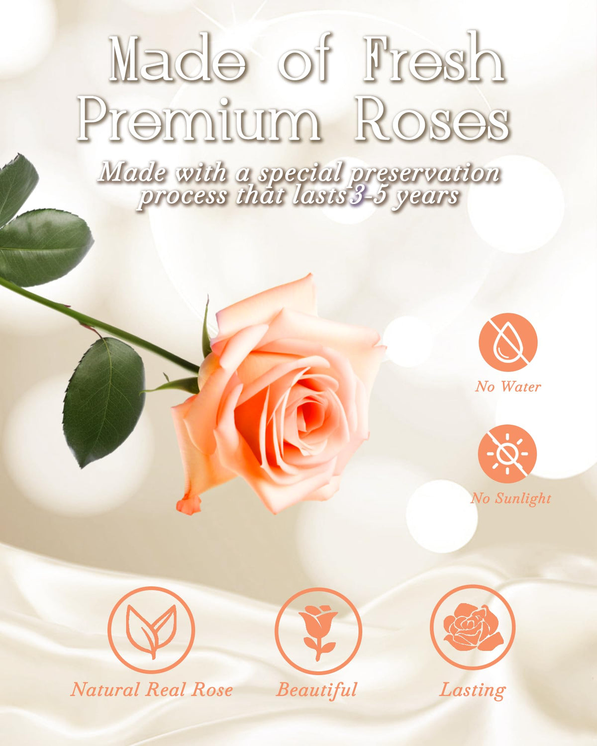 HVY led-illuminated-rose-bouquet enhances ambience with soft night-time light.