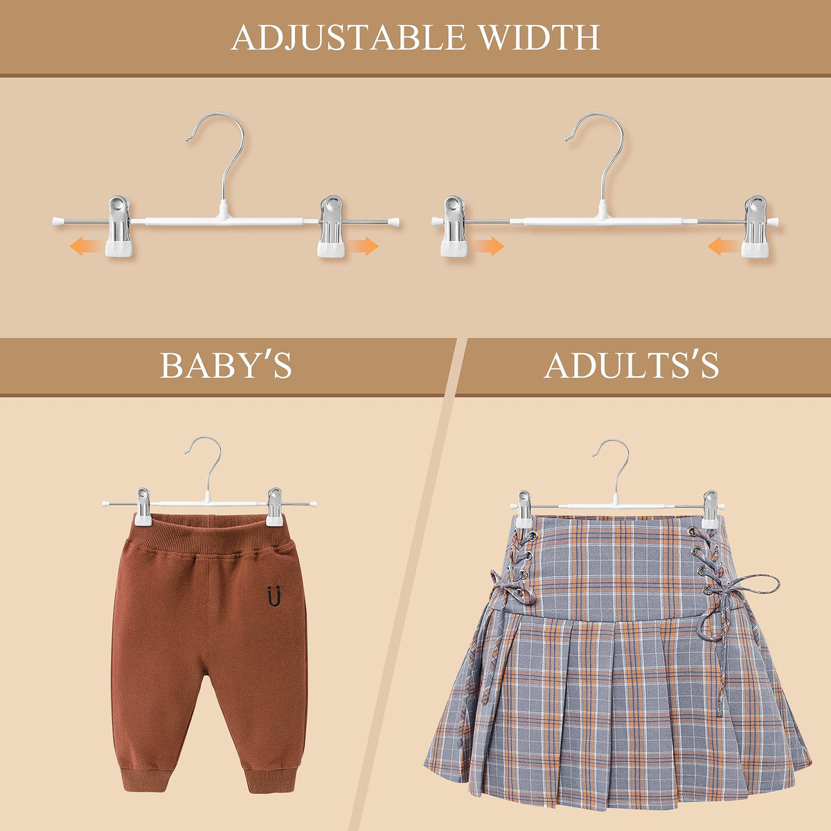 HWAJAN non-slip clips prevent slipping and protect fabrics from marks.