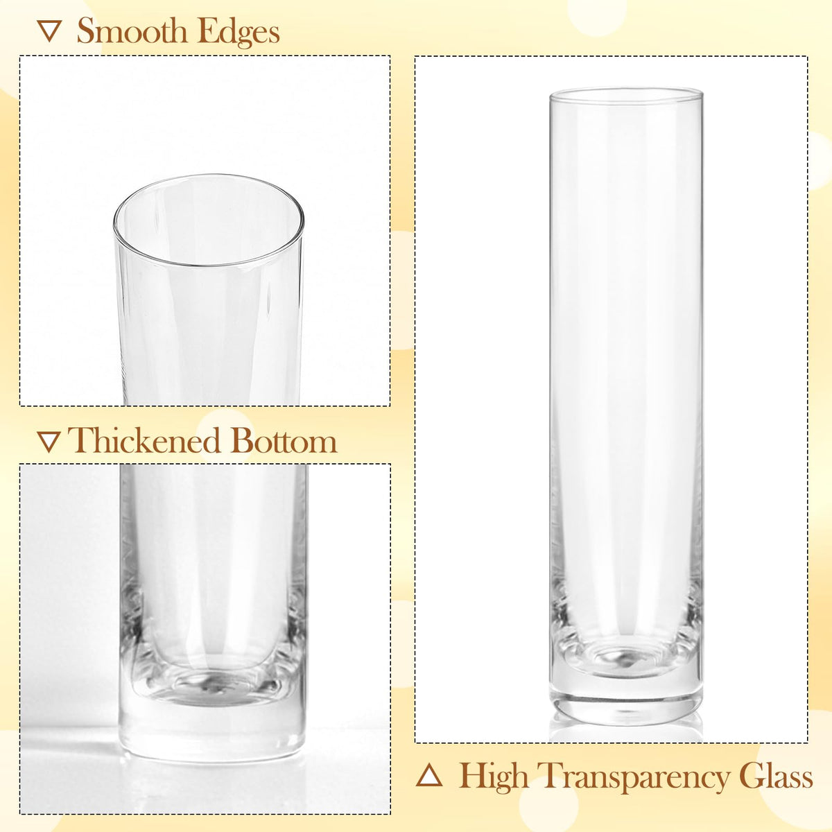 HWASHIN single-stem vase for roses and daisies creates an elegant focal point