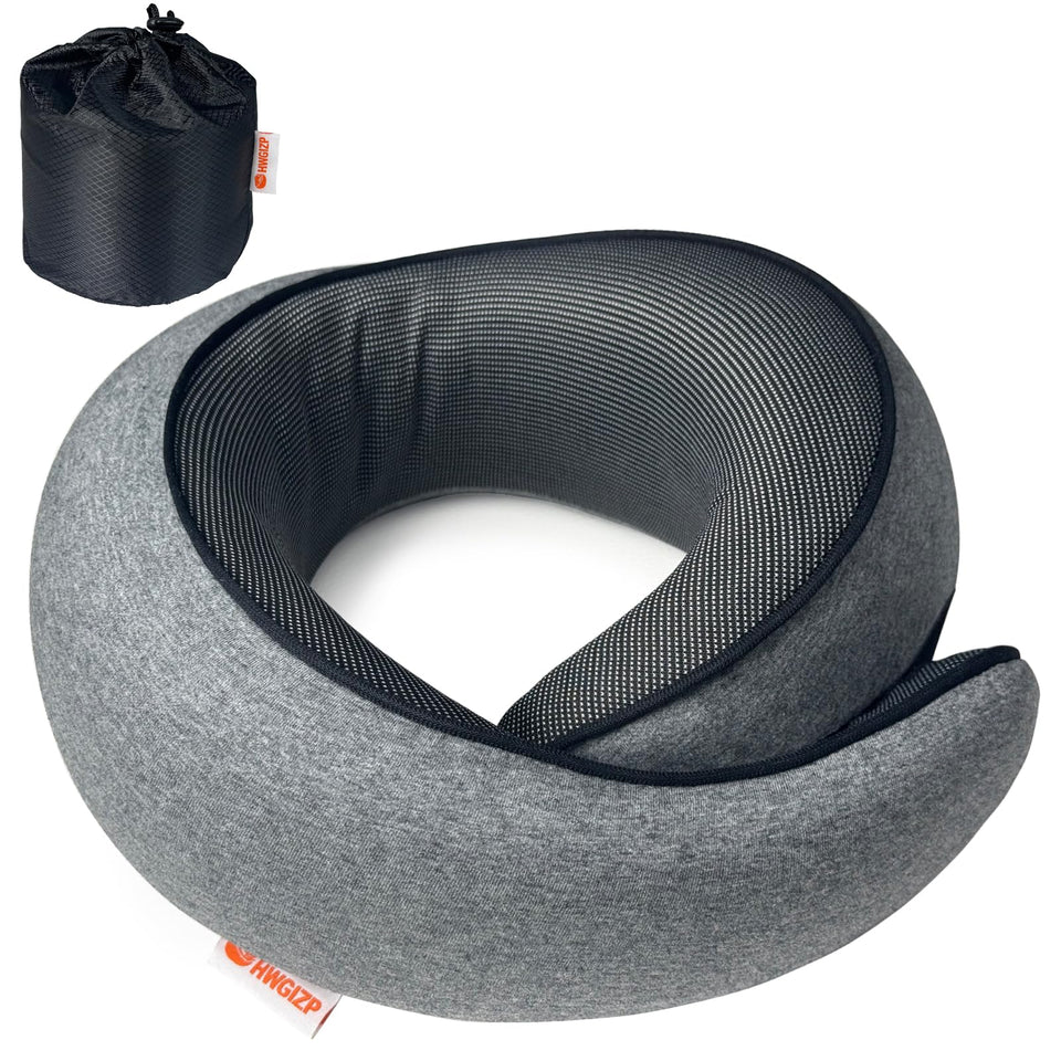 HWGIZP Travel Pillow 360° support for comfortable neck alignment during travel