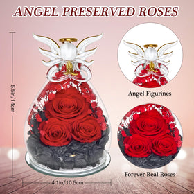 HXYALWAOHK angel figurine with gold wings highlights timeless keepsake elegance