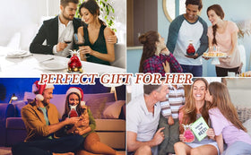 HXYALWAOHK versatile gift for holidays—rose in glass for Mom, sister, or friend