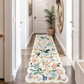 HY HAO YUN LAI 2x10 washable hallway runner rug texture reveals soft touch for high-traffic entryways.