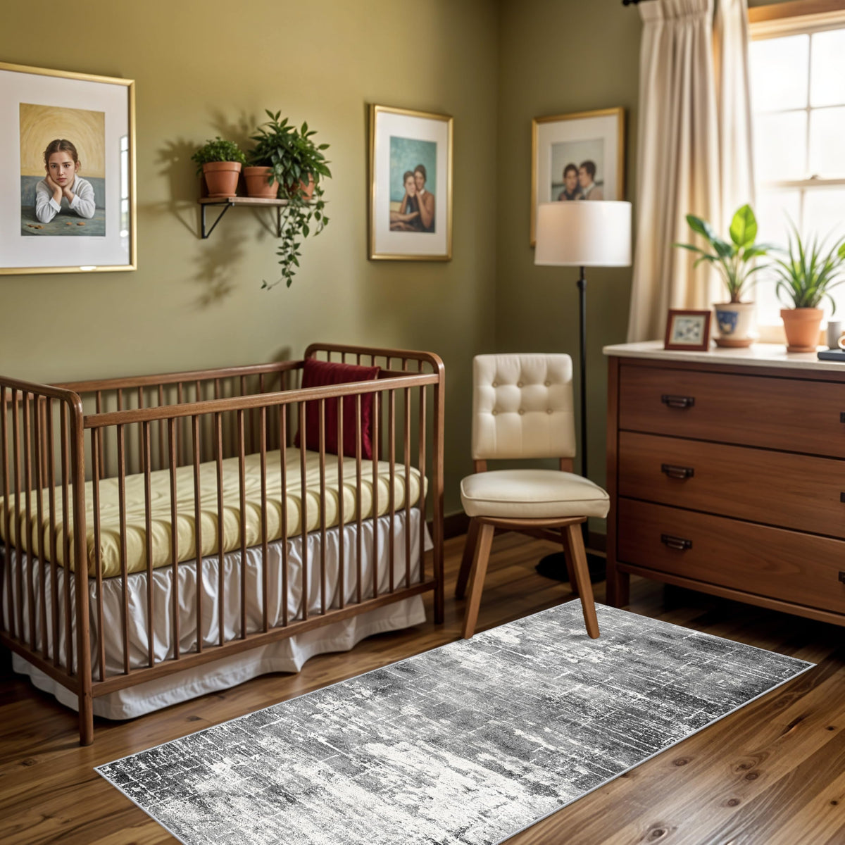 HY HAO YUN LAI 2x6 runner adds soft texture to living and dining areas.