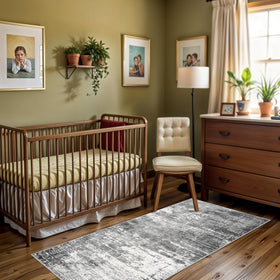HY HAO YUN LAI 2x6 runner adds soft texture to living and dining areas.