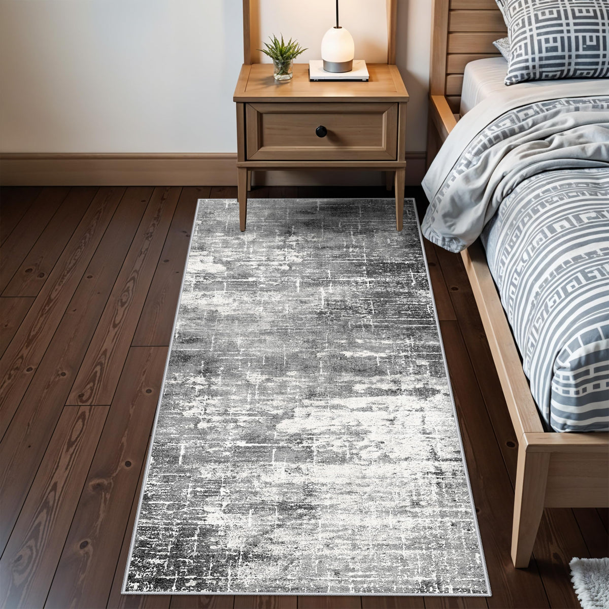 HY HAO YUN LAI 2x6 runner with non-slip backing keeps hallways safer.