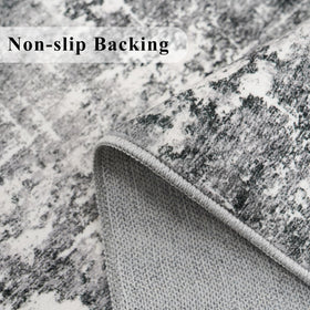 HY HAO YUN LAI 2x6 low-pile rug resists wear in high-traffic spaces.