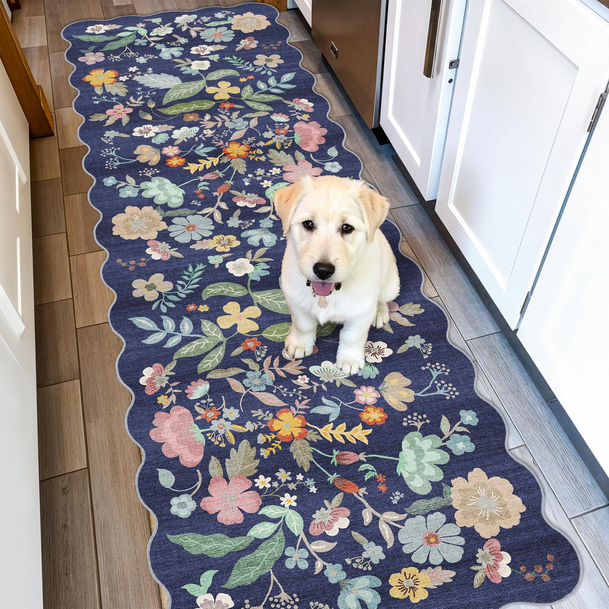 HY HAO YUN LAI 2x6 hallway rug in blue and purple for stylish entryways
