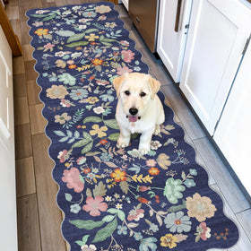 HY HAO YUN LAI 2x6 hallway rug in blue and purple for stylish entryways