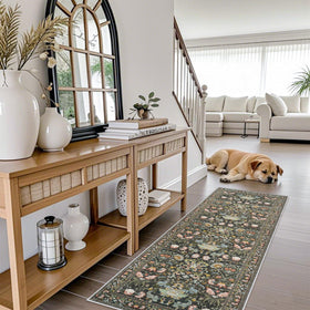 HY HAO YUN LAI green laundry room or bathroom setup with rug