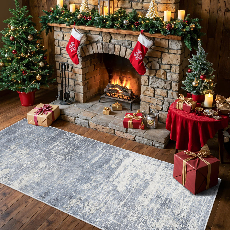 HY HAO YUN LAI 2x6 non-slip entryway rug in blue keeps shoes dry and floors protected
