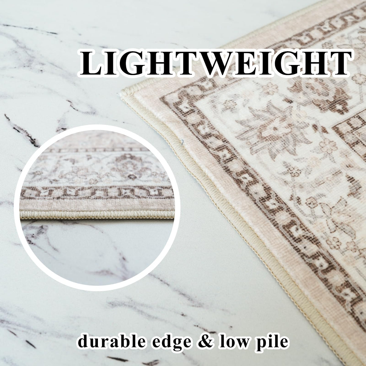 HY HAO YUN LAI pet-friendly rug durable enough for homes with cats and dogs.