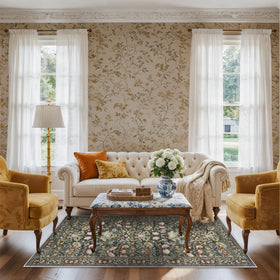 HY HAO YUN LAI 3x6 vintage floral hallway rug enhances entryway ambiance with soft texture