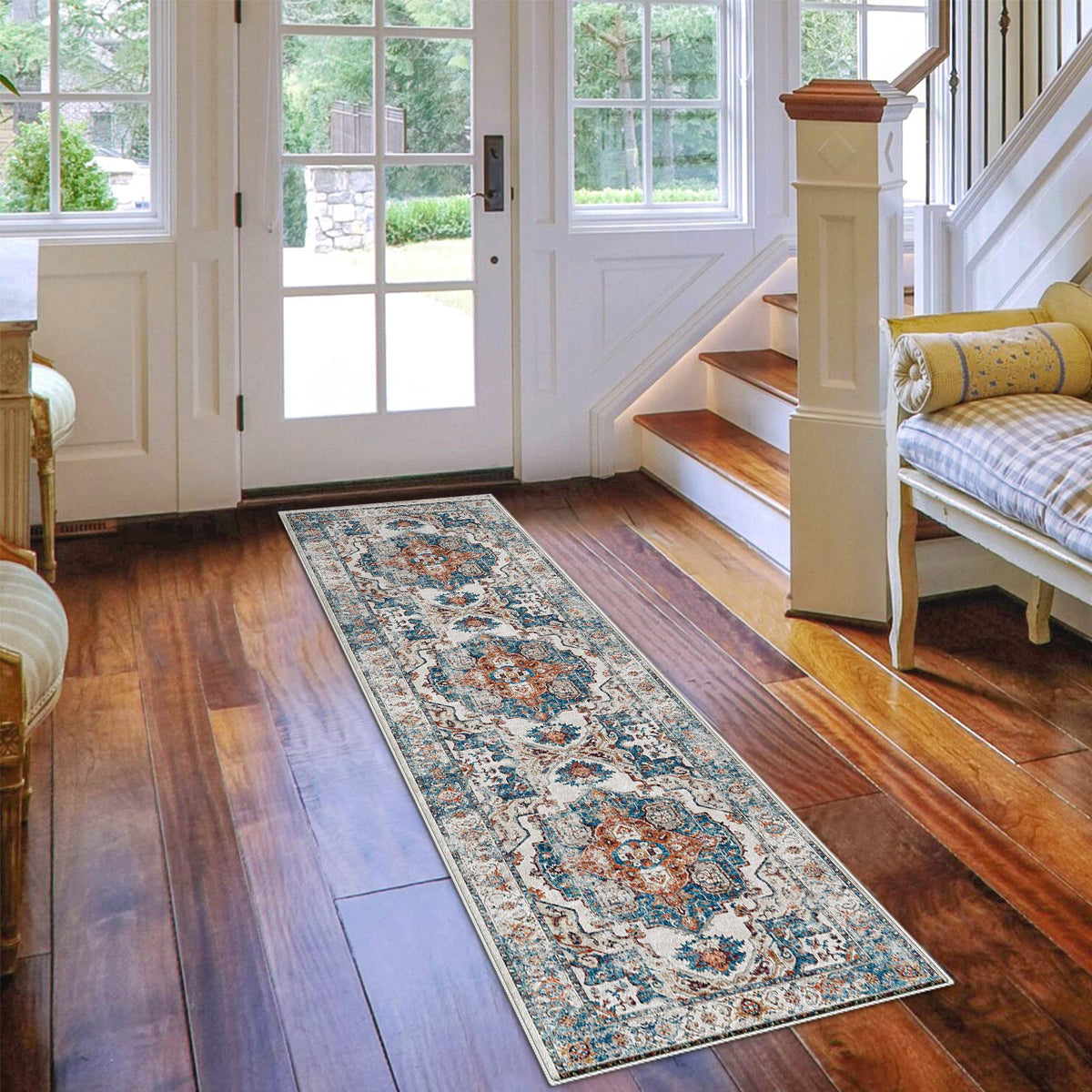 HY HAO YUN LAI Brick hallway rug suited for living rooms and entryways