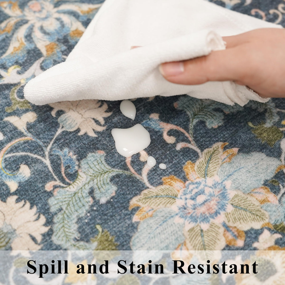 HY HAO YUN LAI entryway and kitchen scene shows stain-resistant daily wear.