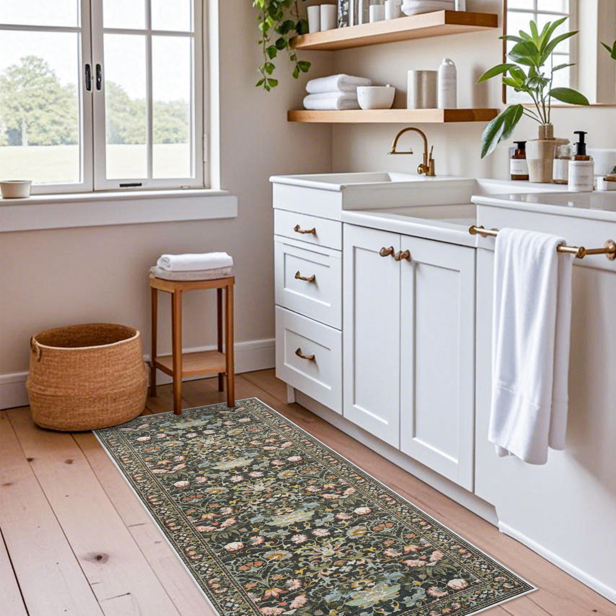 HY HAO YUN LAI hallway rug in hallway or entryway setting