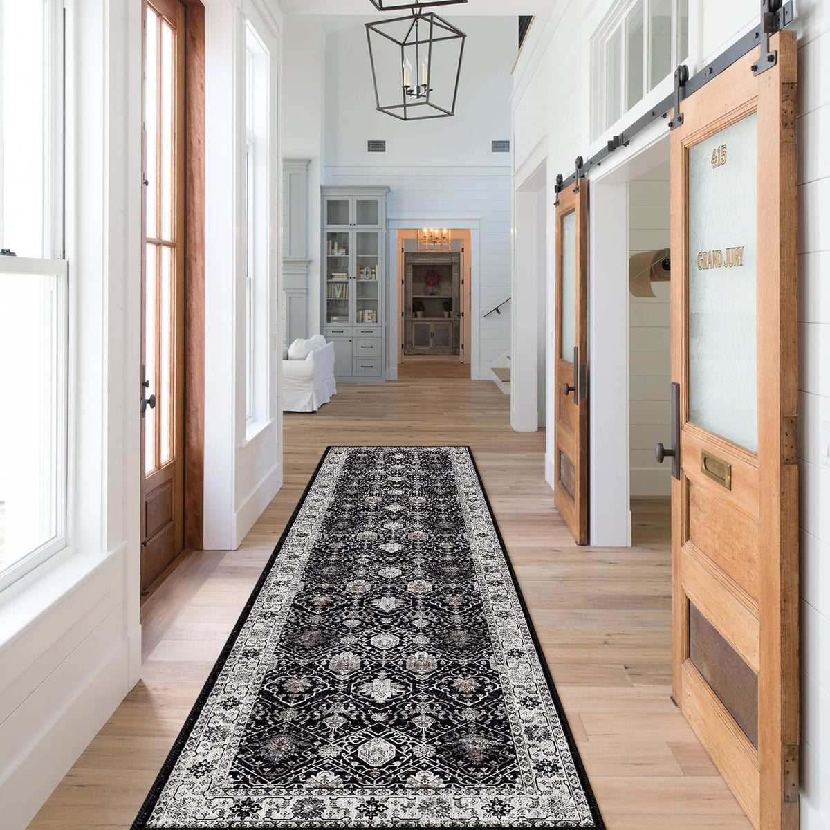 HY HAO YUN LAI low-profile rug that won’t obstruct doors.