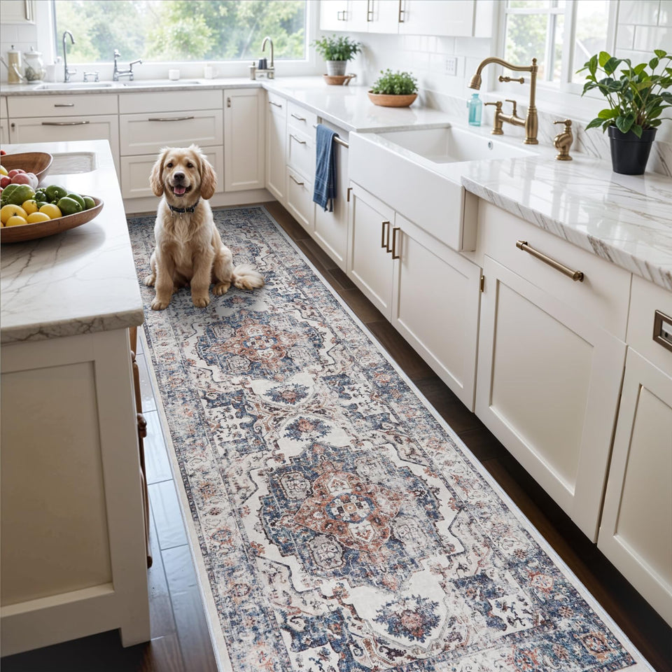 HY Hao Yun Lai hallway runner brick pattern, stylish durability for busy entryways.