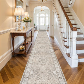 HY HAO YUN LAI hallway runner rug low-pile edge design reduces tripping risk