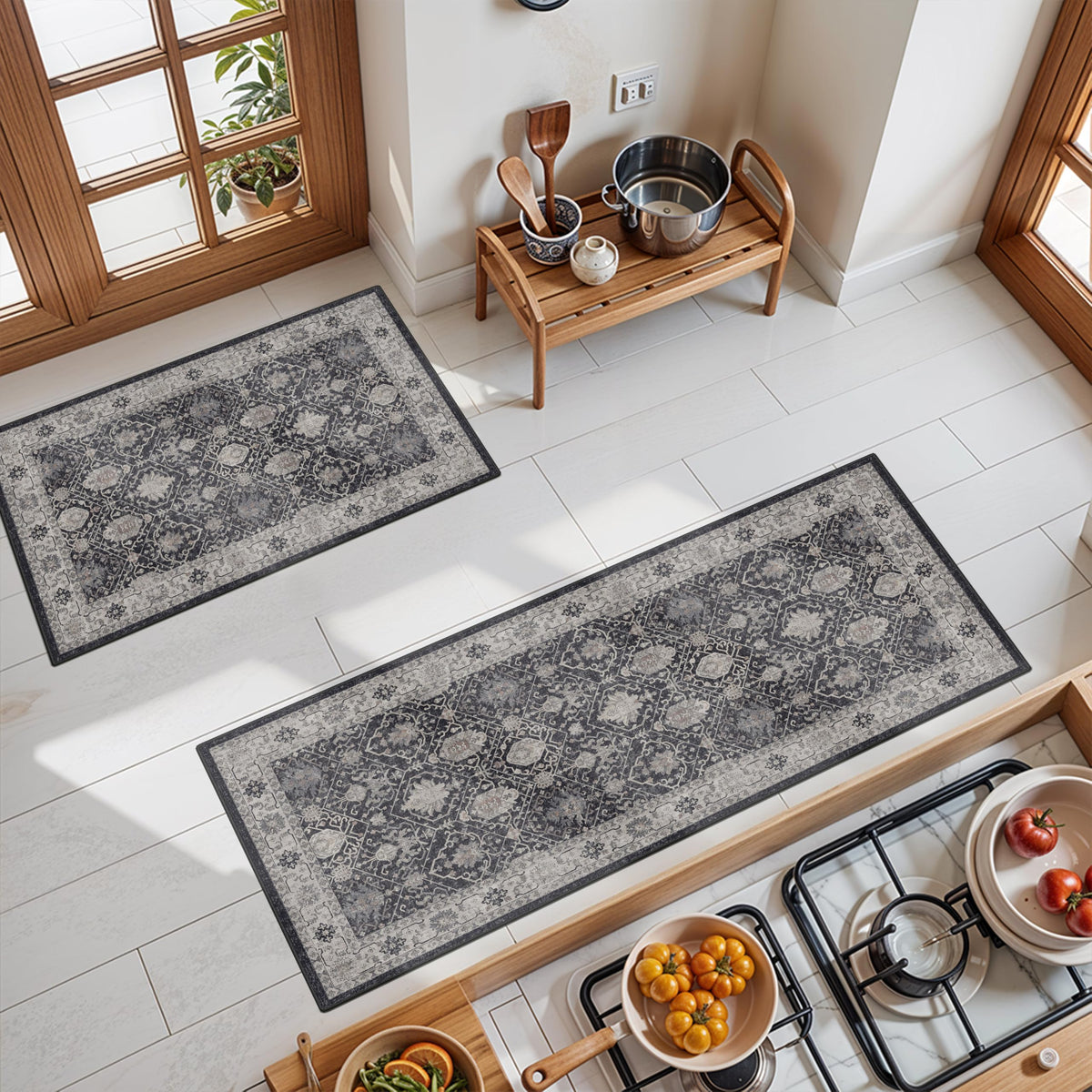 HY HAO YUN LAI 2x3 stove area rug keeps spills on surface and protects floors