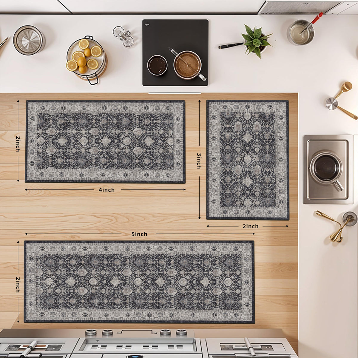 HY HAO YUN LAI 2x4 entryway rug welcomes guests with soft, durable fibers