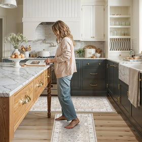 HY HAO YUN LAI kitchen runner 2x3 beige in sink area for splash protection