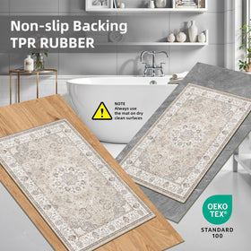 HY HAO YUN LAI kitchen runner 2x4 beige cooking area demonstrates durability