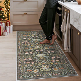 HY HAO YUN LAI machine-washable rug simplifies spills and weekend chores