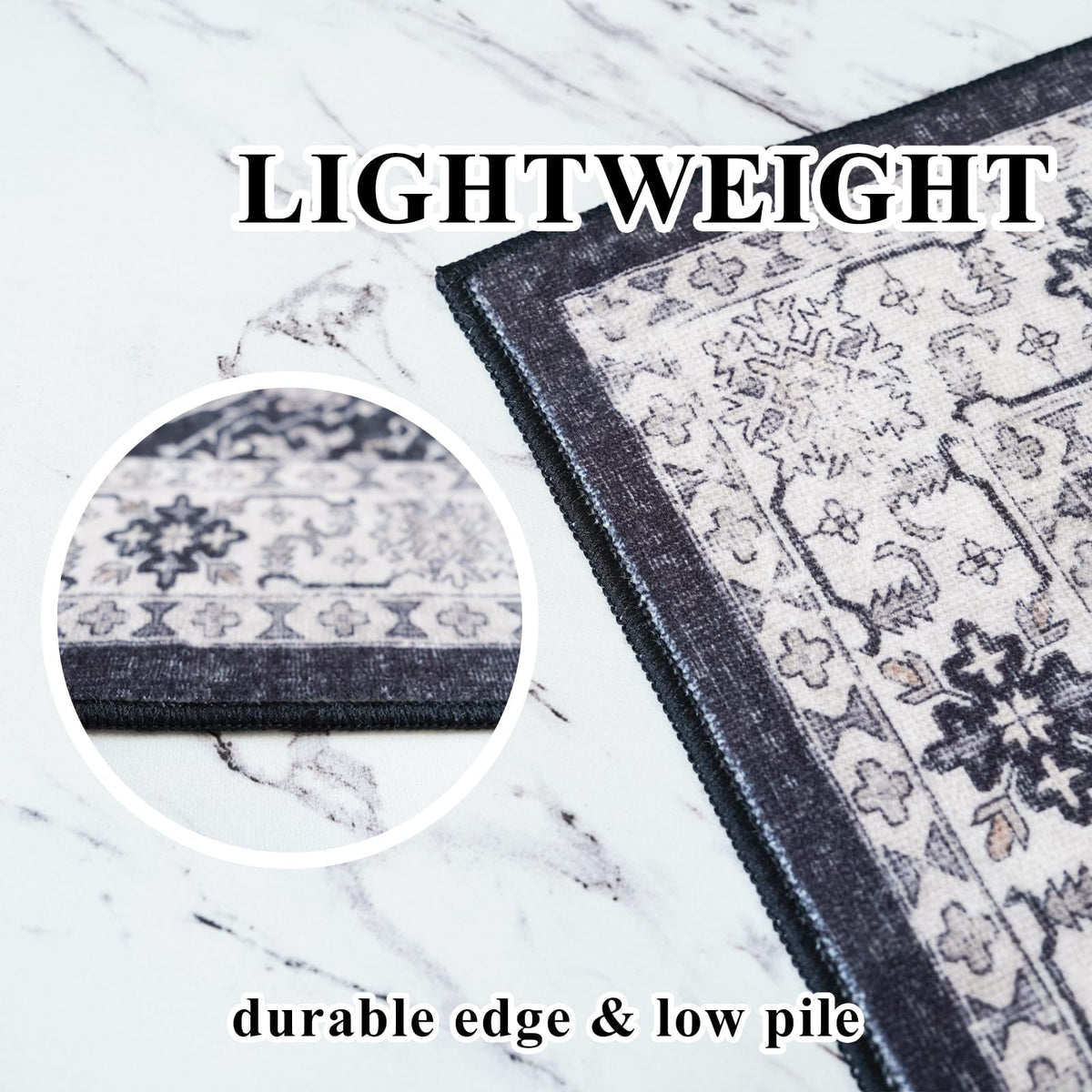 HY HAO YUN LAI pet-friendly, stain-resistant rug helps protect floors.