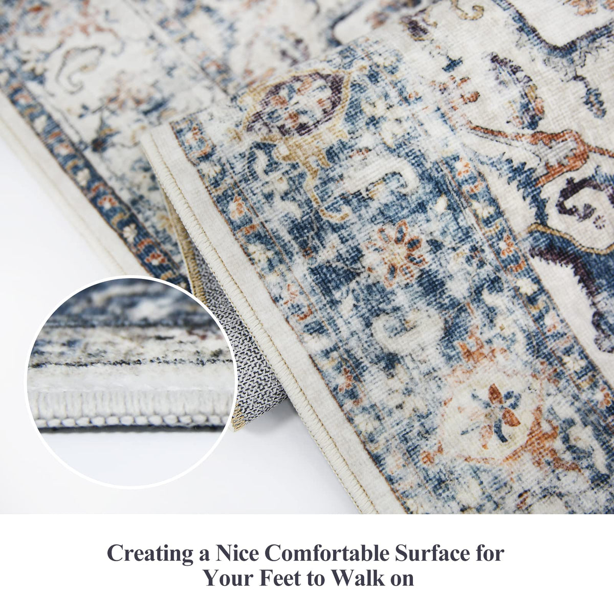 HY HAO YUN LAI Soft low-pile entryway rug offering comfortable underfoot feel