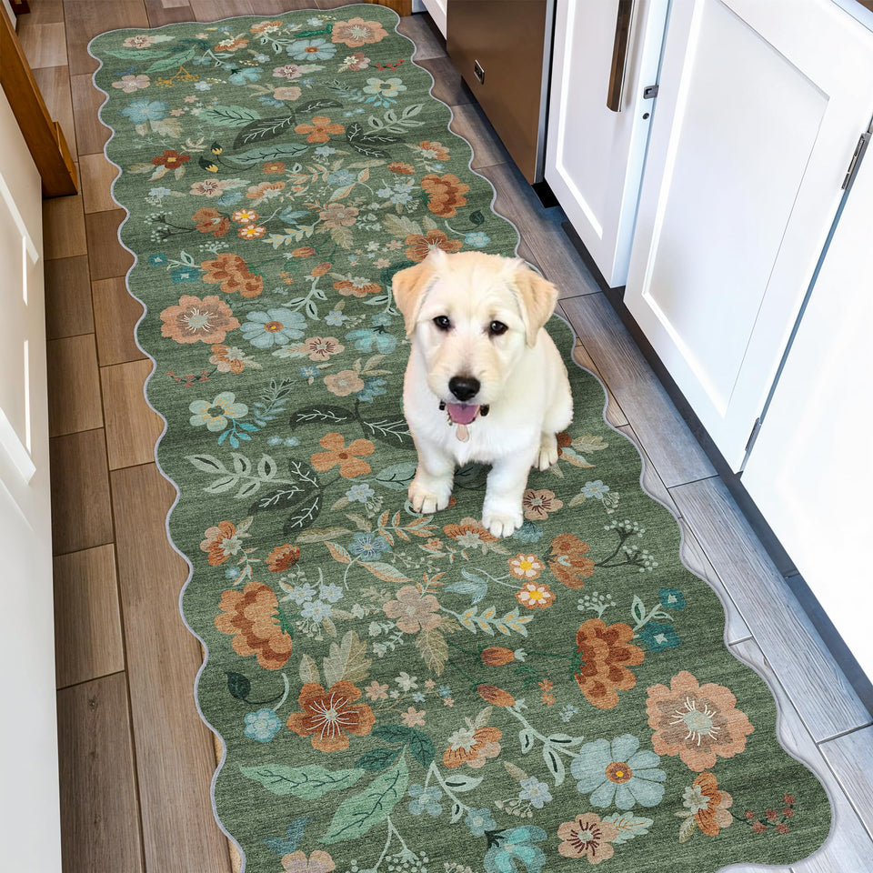 HY HAO YUN LAI washable 2x6 runner for entryway; keeps floors clean and stylish.