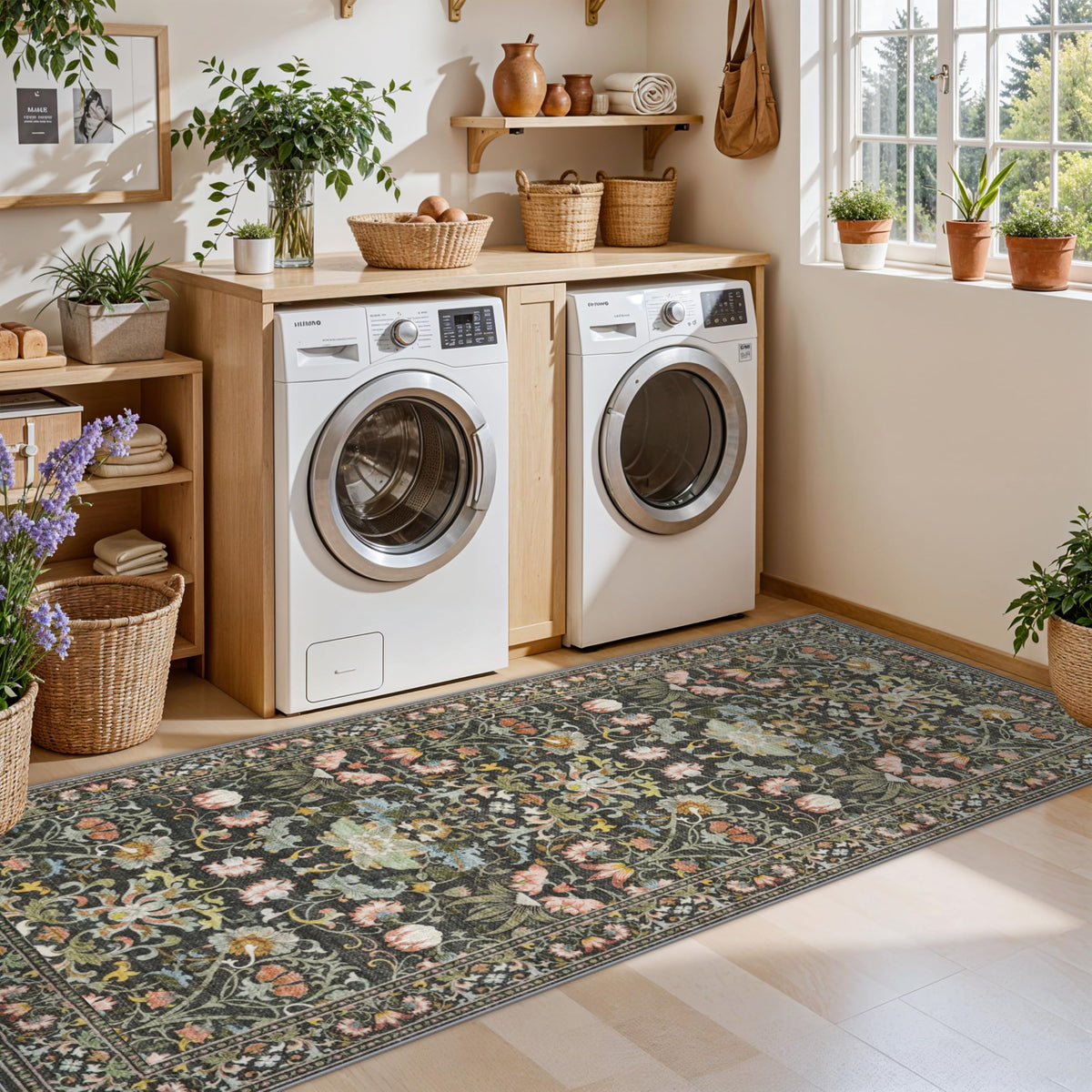 HY HAO YUN LAI durable, low-profile rug that fits under doors.